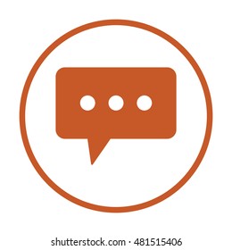 Speech bubbles  icon,vector. Flat design.