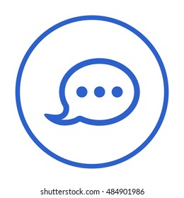 Speech bubbles  icon,vector. Flat design.