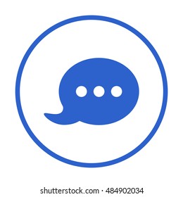 Speech bubbles  icon,vector. Flat design.