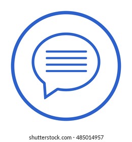 Speech bubbles  icon,vector. Flat design.