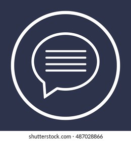 Speech bubbles  icon,vector. Flat design.