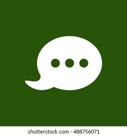 Speech bubbles  icon,vector. Flat design.
