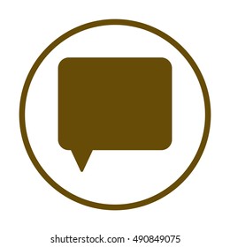 Speech bubbles  icon,vector. Flat design.