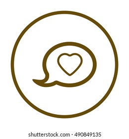 Speech bubbles  icon,vector. Flat design.