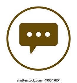 Speech bubbles  icon,vector. Flat design.