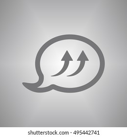 Speech bubbles  icon,vector. Flat design.