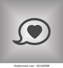 Speech bubbles  icon,vector. Flat design.