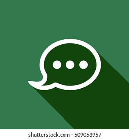 Speech bubbles  icon,vector. Flat design.
