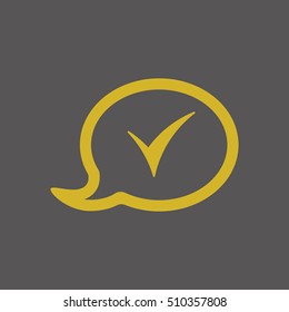Speech bubbles  icon,vector. Flat design.