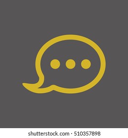 Speech bubbles  icon,vector. Flat design.