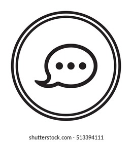 Speech bubbles  icon,vector. Flat design.