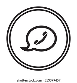 Speech bubbles  icon,vector. Flat design.