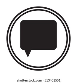 Speech bubbles  icon,vector. Flat design.