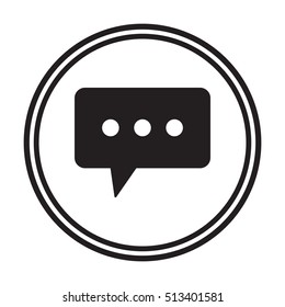 Speech bubbles  icon,vector. Flat design.