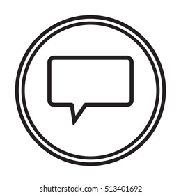 Speech bubbles  icon,vector. Flat design.