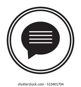 Speech bubbles  icon,vector. Flat design.