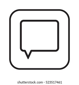 Speech bubbles  icon,vector. Flat design.