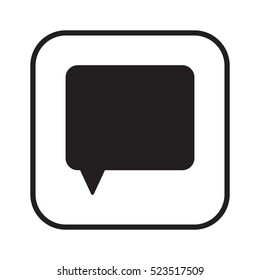 Speech bubbles  icon,vector. Flat design.