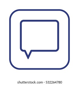 Speech bubbles  icon,vector. Flat design.