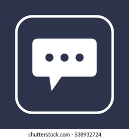Speech bubbles  icon,vector. Flat design.
