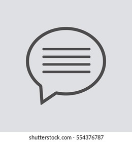 Speech bubbles  icon,vector. Flat design.