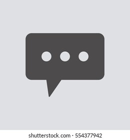 Speech bubbles  icon,vector. Flat design.