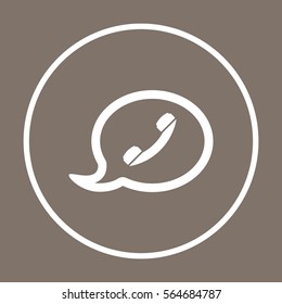 Speech bubbles  icon,vector. Flat design.