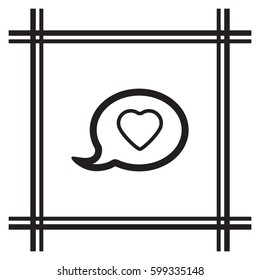 Speech bubbles  icon,vector. Flat design.