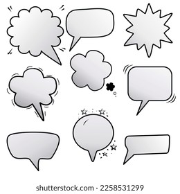 Speech bubbles illustration communication of ideas in vector format