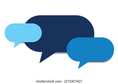 Speech bubbles infographic. 3 steps workflow.