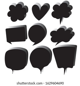 Speech bubbles isolated. Cloud bubble speech for communication.