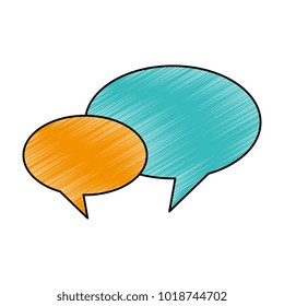 speech bubbles isolated icon
