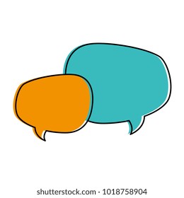 speech bubbles isolated icon