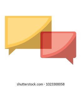 speech bubbles isolated icon