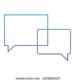 speech bubbles isolated icon