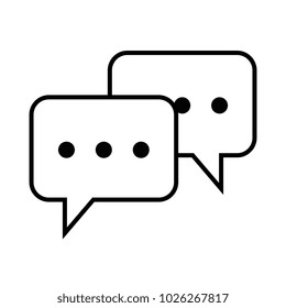 speech bubbles isolated icon
