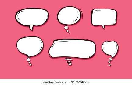 speech bubbles isolated icon,cartoon drawing spech massage