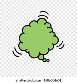burbujas de voz aisladas en fondo transparente, piensa burbuja en estilo plano.texto cómico. burbujas de voz vectorial 