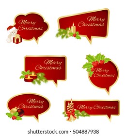Speech bubbles Isolated on White Background. Vector Illustration