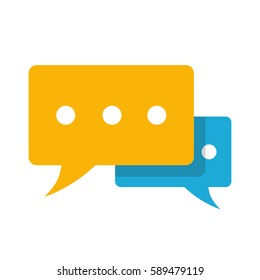 Speech bubbles isolated on white background. Vector Illustration.