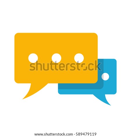 Speech bubbles isolated on white background. Vector Illustration.