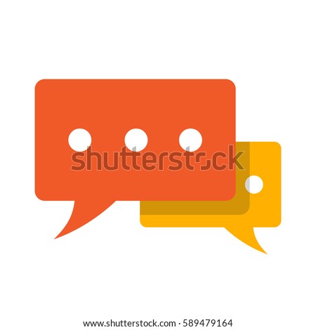 Speech bubbles isolated on white background. Vector Illustration.