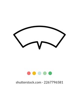 Speech bubbles linear vector element, Text balloon, Vector icon.