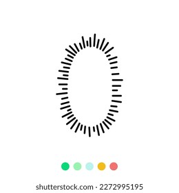 Speech bubbles linear vector element, Text balloon, Vector icon.