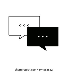 speech bubbles message chat communication talk