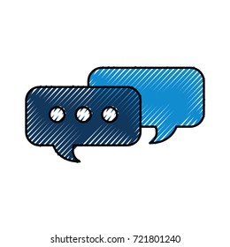speech bubbles message chat talk concept
