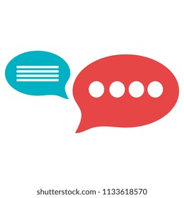 speech bubbles message icon