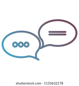 speech bubbles message icon