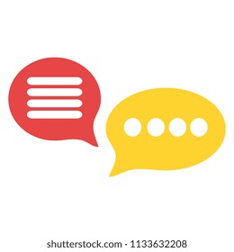 speech bubbles message icon