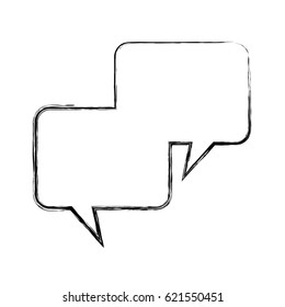 speech bubbles message isolated icon